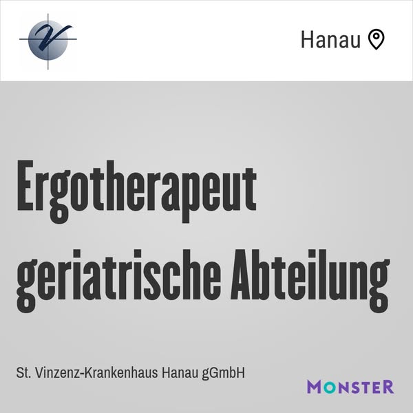 Ergotherapeut geriatrische Abteilung