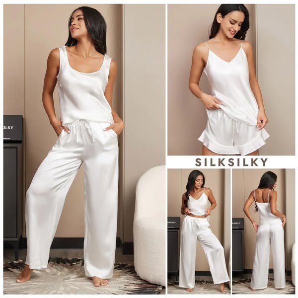 15% off all silk sleepwear! Limited time🔥 CODE:PR15